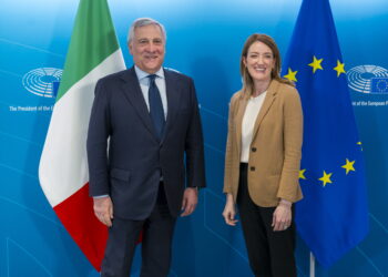 ANTONIO TAJANI MINSTRO, ROBERTA METSOLA PRESIDENTE PARLAMENTO RUROPEO